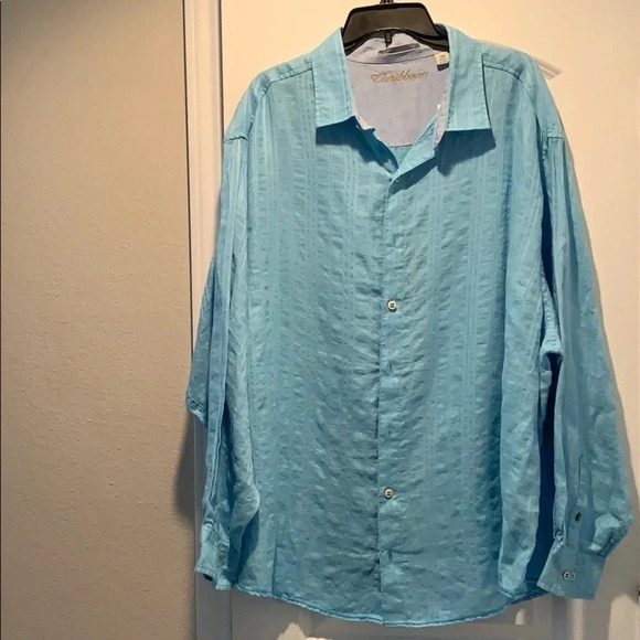 Roundtree & Yorke Caribbean Linen Shirt Men’s Size 3X Big New